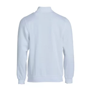 Sudadera hombre CLIQUE BASIC HALF ZIP 021033, Blanco, vista posterior