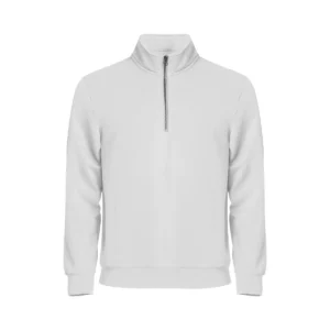 Sudadera hombre CLIQUE BASIC HALF ZIP 021033, Blanco, vista frontal