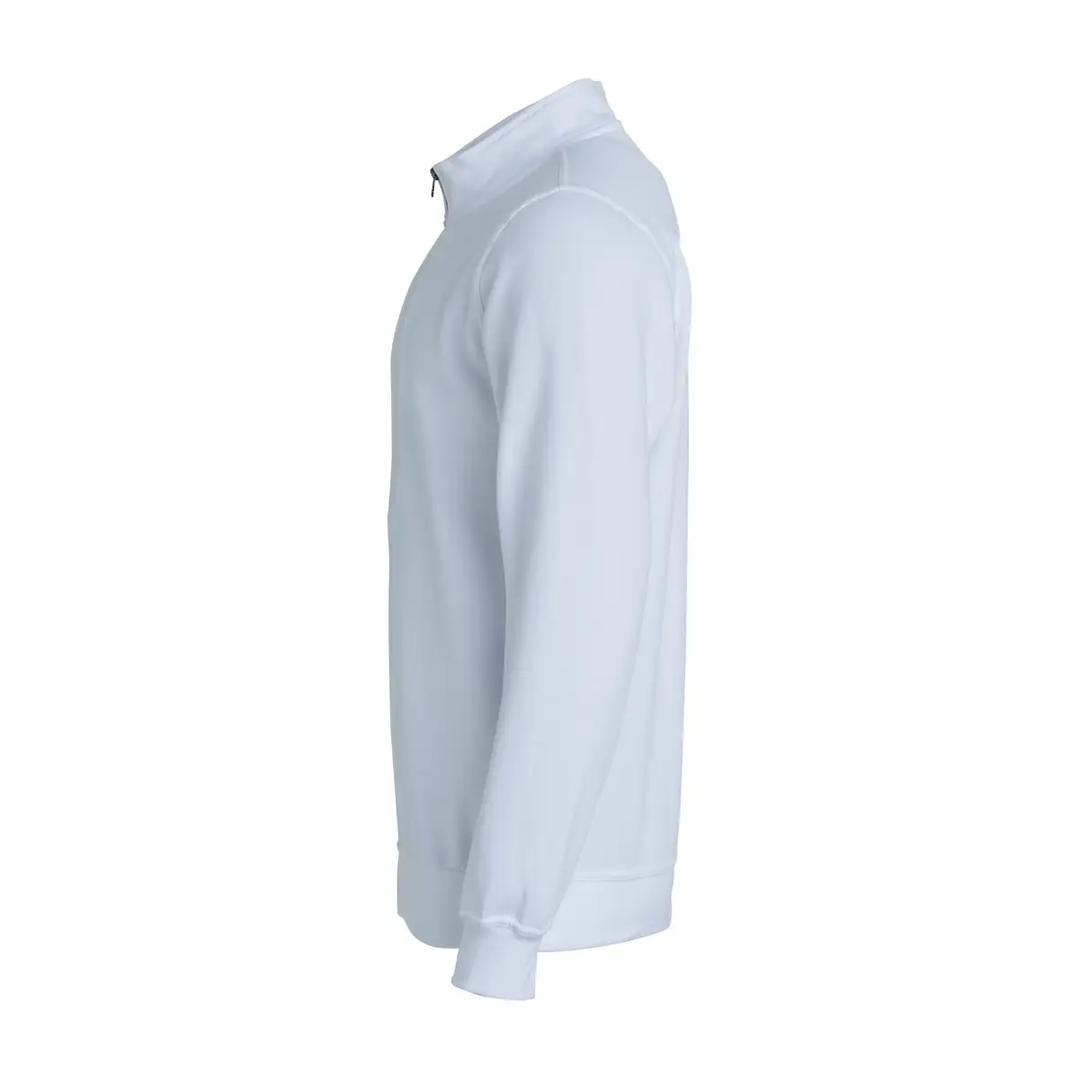Sudadera hombre CLIQUE BASIC HALF ZIP 021033 5 Sudadera hombre CLIQUE BASIC HALF ZIP 021033, Blanco, lateral izquierdo