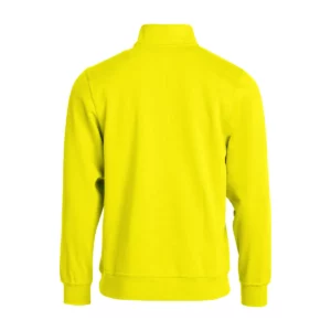 Sudadera hombre CLIQUE BASIC HALF ZIP 021033, Amarillo visibilidad, vista posterior