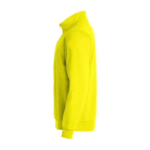 Sudadera hombre CLIQUE BASIC HALF ZIP 021033, Amarillo visibilidad, lateral izquierdo