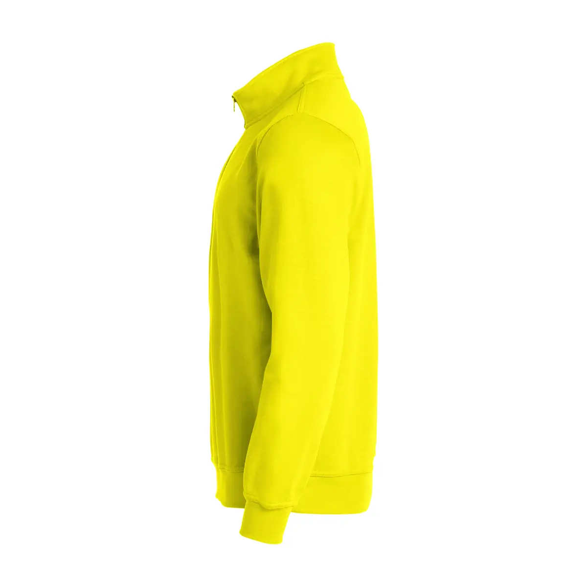 Sudadera hombre CLIQUE BASIC HALF ZIP 021033 9 Sudadera hombre CLIQUE BASIC HALF ZIP 021033, Amarillo visibilidad, lateral izquierdo