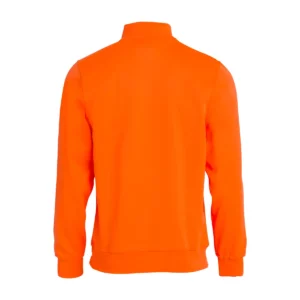 Sudadera hombre CLIQUE BASIC HALF ZIP 021033, Naranja visibilidad, vista posterior