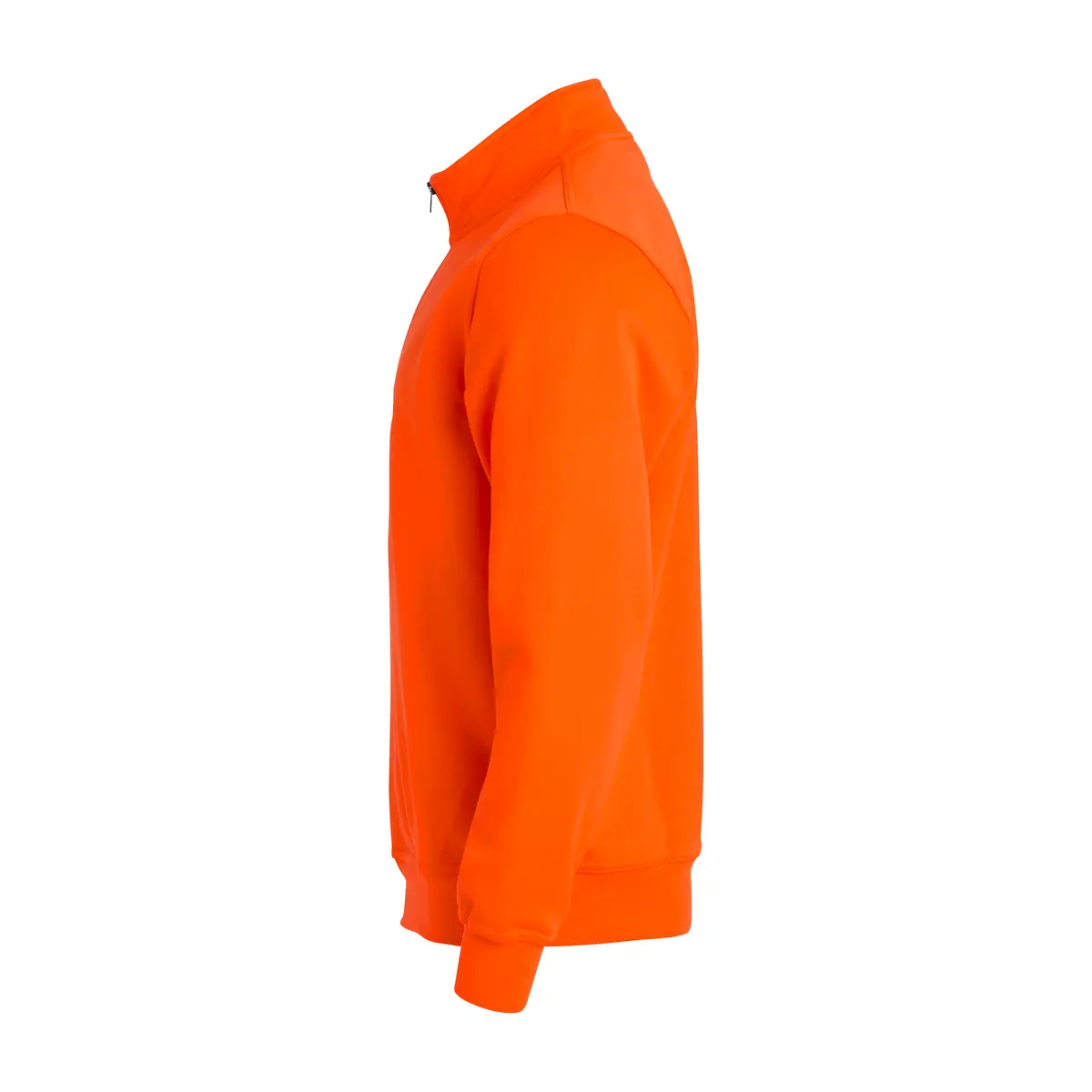 Sudadera hombre CLIQUE BASIC HALF ZIP 021033 13 Sudadera hombre CLIQUE BASIC HALF ZIP 021033, Naranja visibilidad, lateral izquierdo