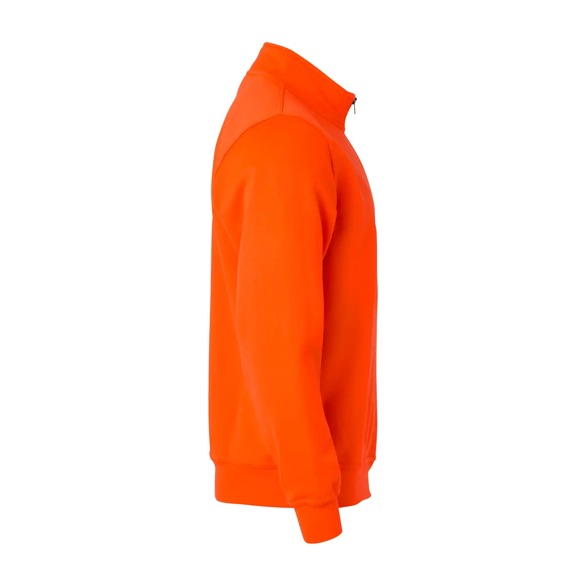 Sudadera hombre CLIQUE BASIC HALF ZIP 021033 14 Sudadera hombre CLIQUE BASIC HALF ZIP 021033, Naranja visibilidad, lateral derecho