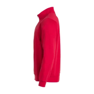 Sudadera hombre CLIQUE BASIC HALF ZIP 021033, Rojo, lateral izquierdo