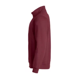 Sudadera hombre CLIQUE BASIC HALF ZIP 021033, Burdeos, lateral izquierdo