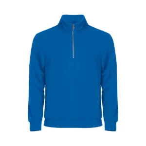 Sudadera hombre CLIQUE BASIC HALF ZIP 021033, Azul real, vista frontal