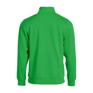 Sudadera hombre CLIQUE BASIC HALF ZIP 021033, Verde manzana, vista posterior