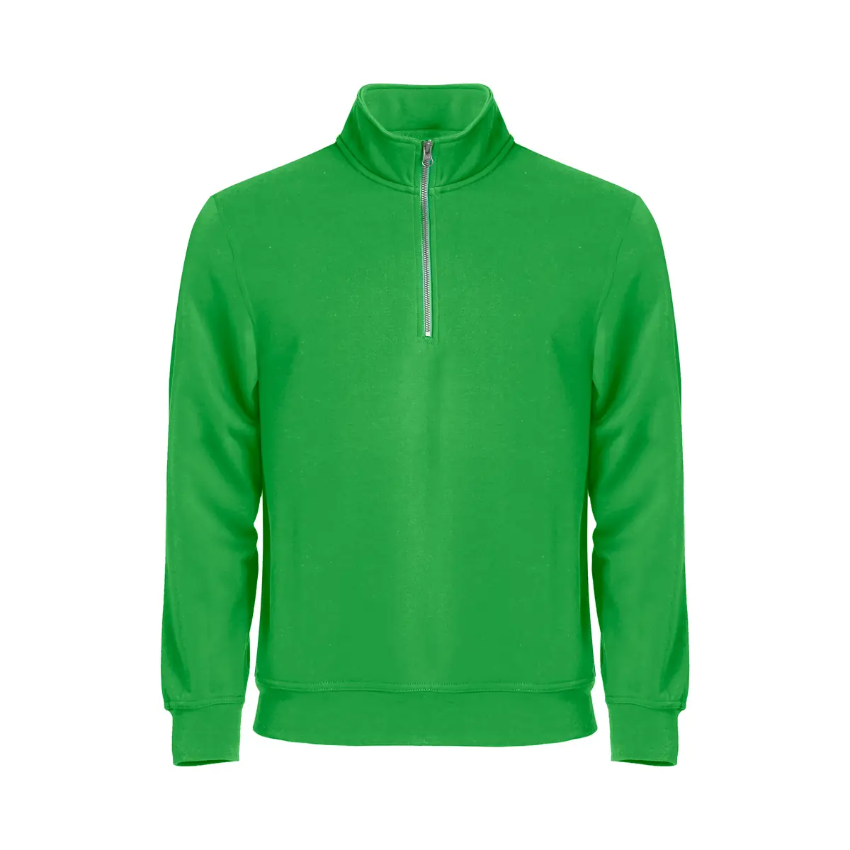 Sudadera hombre CLIQUE BASIC HALF ZIP 021033 31 Sudadera hombre CLIQUE BASIC HALF ZIP 021033, Verde manzana, vista frontal
