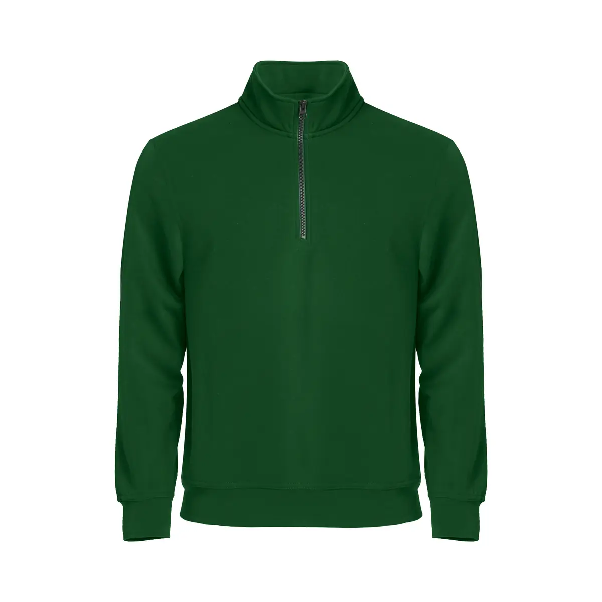 Sudadera hombre CLIQUE BASIC HALF ZIP 021033 35 Sudadera hombre CLIQUE BASIC HALF ZIP 021033, Verde botella, vista frontal