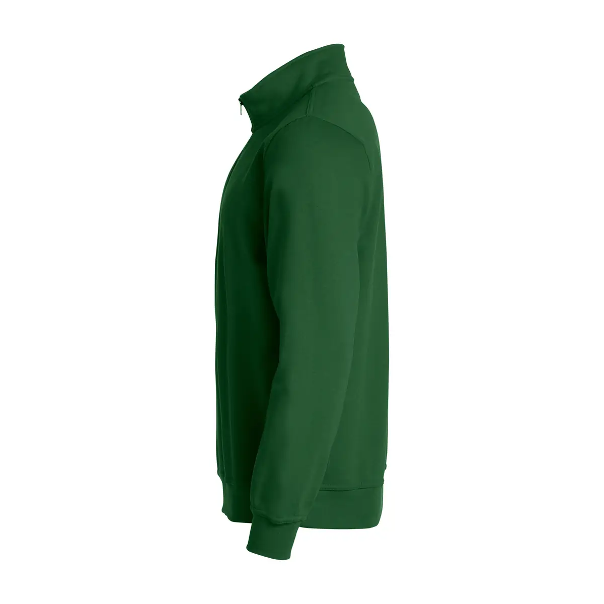 Sudadera hombre CLIQUE BASIC HALF ZIP 021033 37 Sudadera hombre CLIQUE BASIC HALF ZIP 021033, Verde botella, lateral izquierdo