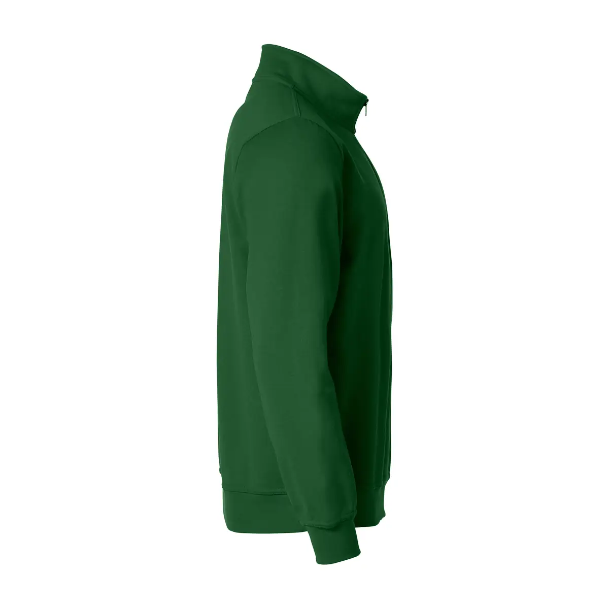 Sudadera hombre CLIQUE BASIC HALF ZIP 021033 38 Sudadera hombre CLIQUE BASIC HALF ZIP 021033, Verde botella, lateral derecho
