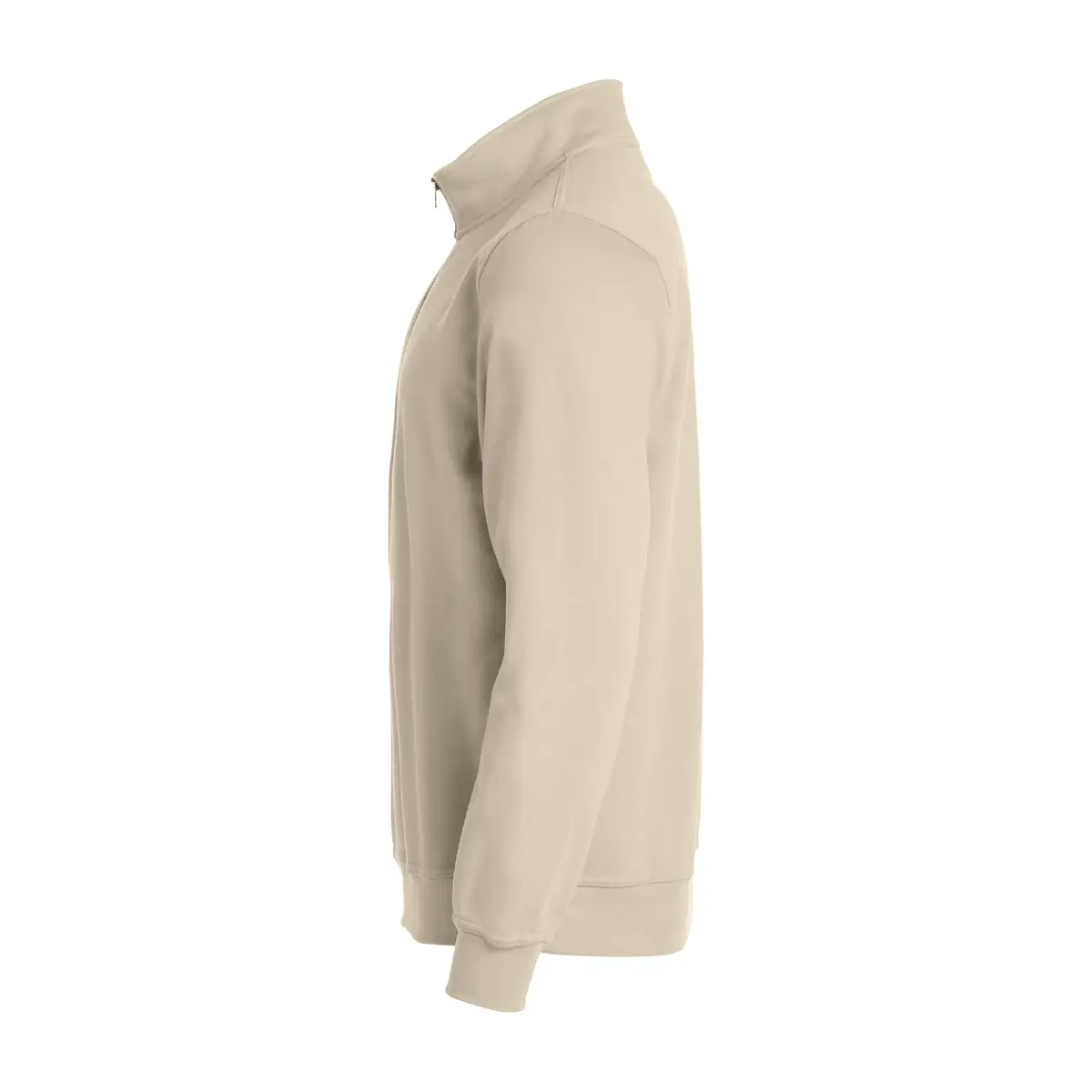 Sudadera hombre CLIQUE BASIC HALF ZIP 021033 41 Sudadera hombre CLIQUE BASIC HALF ZIP 021033, Beige claro, lateral izquierdo