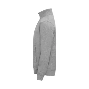 Sudadera hombre CLIQUE BASIC HALF ZIP 021033, Gris marengo, lateral izquierdo