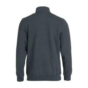 Sudadera hombre CLIQUE BASIC HALF ZIP 021033, Antracita marengo, vista posterior