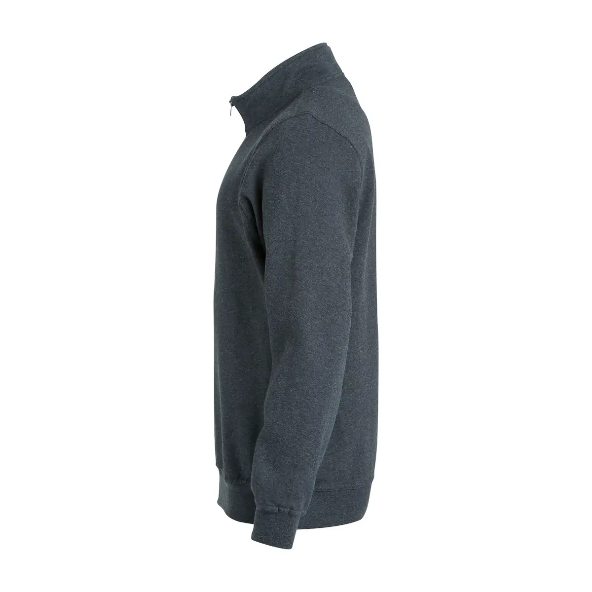 Sudadera hombre CLIQUE BASIC HALF ZIP 021033 48 Sudadera hombre CLIQUE BASIC HALF ZIP 021033, Antracita marengo, lateral izquierdo