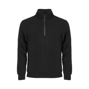 Sudadera hombre CLIQUE BASIC HALF ZIP 021033, Negro, vista frontal
