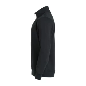 Sudadera hombre CLIQUE BASIC HALF ZIP 021033, Negro, lateral izquierdo