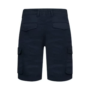 Pantalón corto unisex Clique Cargo Shorts 022065, Marino, vista posterior