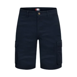 Pantalón corto unisex Clique Cargo Shorts 022065, Marino, vista frontal