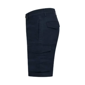 Pantalón corto unisex Clique Cargo Shorts 022065, Marino, lateral izquierdo