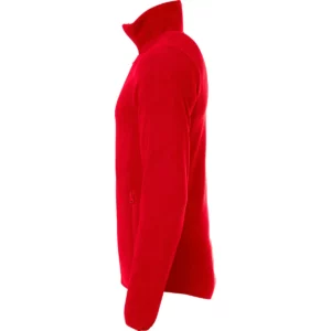 Chaqueta polar Clique Basic Polar Fleece Jacket 023901, Rojo, lateral izquierdo