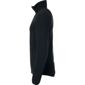 Chaqueta polar Clique Basic Polar Fleece Jacket 023901, Negro, lateral izquierdo