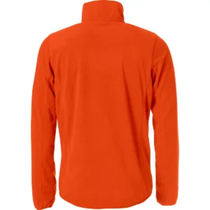 Chaqueta polar CLIQUE BASIC MICRO FLEECE JACKET 023914, Naranja rojizo, vista posterior