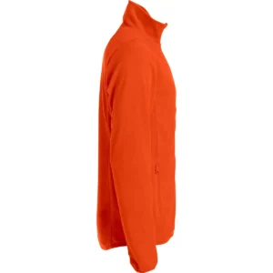 Chaqueta polar CLIQUE BASIC MICRO FLEECE JACKET 023914, Naranja rojizo, lateral derecho