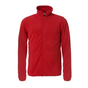 Chaqueta polar CLIQUE BASIC MICRO FLEECE JACKET 023914, Rojo, vista frontal