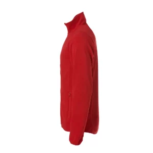Chaqueta polar CLIQUE BASIC MICRO FLEECE JACKET 023914, Rojo, lateral izquierdo