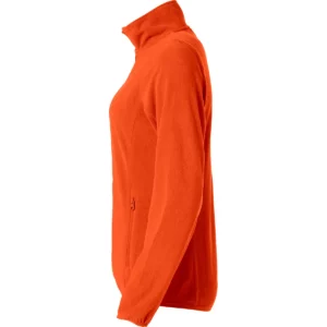 Chaqueta polar Clique Basic Micro Fleece Women 023915, Naranja rojizo, lateral izquierdo