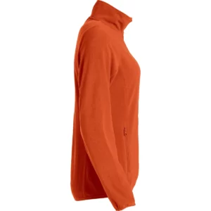 Chaqueta polar Clique Basic Micro Fleece Women 023915, Naranja rojizo, lateral derecho