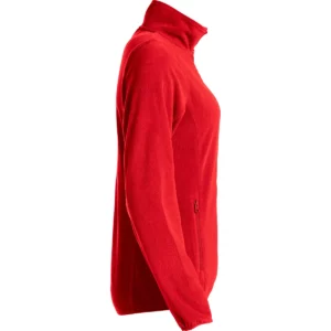 Chaqueta polar Clique Basic Micro Fleece Women 023915, Rojo, lateral derecho