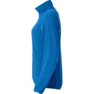 Chaqueta polar Clique Basic Micro Fleece Women 023915, Azul real, lateral izquierdo