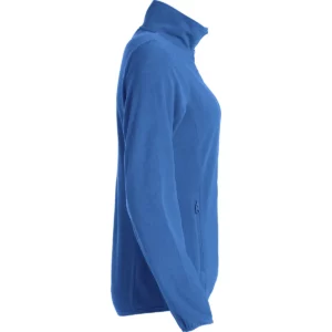 Chaqueta polar Clique Basic Micro Fleece Women 023915, Azul real, lateral derecho