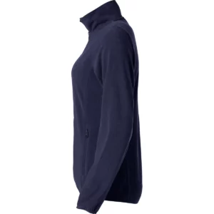Chaqueta polar Clique Basic Micro Fleece Women 023915, Azul marino oscuro, lateral izquierdo