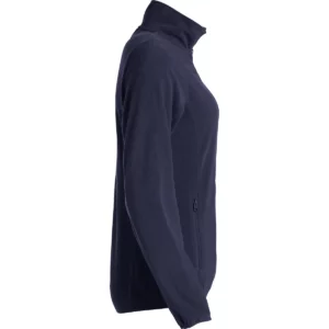 Chaqueta polar Clique Basic Micro Fleece Women 023915, Azul marino oscuro, lateral derecho