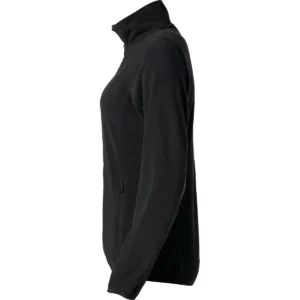 Chaqueta polar Clique Basic Micro Fleece Women 023915, Negro, lateral izquierdo