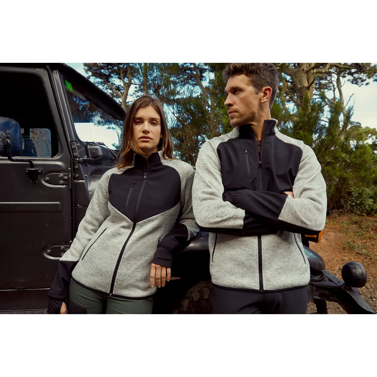 Chaqueta polar hombre CLIQUE HAINES 023946 20 Chaqueta polar hombre CLIQUE HAINES 023946, con modelos en exterior