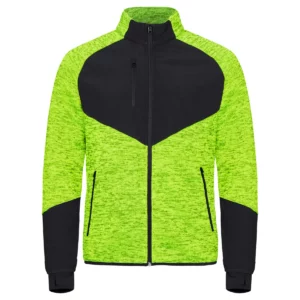 Chaqueta polar hombre CLIQUE HAINES 023946, Visib yellow, vista frontal