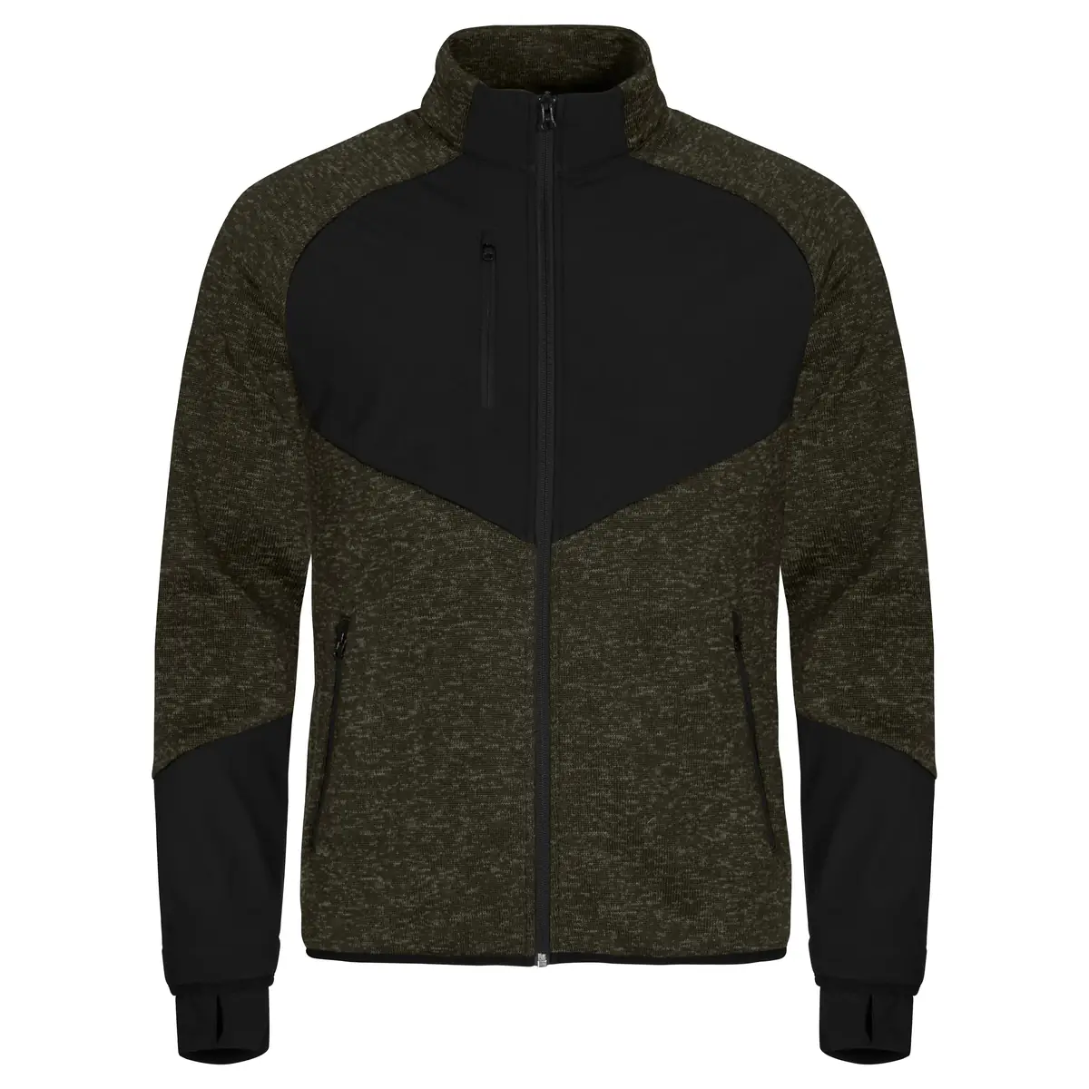 Chaqueta polar hombre CLIQUE HAINES 023946 7 Chaqueta polar hombre CLIQUE HAINES 023946, Fog green, vista frontal