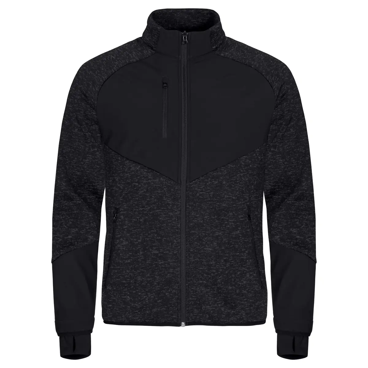Chaqueta polar hombre CLIQUE HAINES 023946 16 Chaqueta polar hombre CLIQUE HAINES 023946, Black, vista frontal