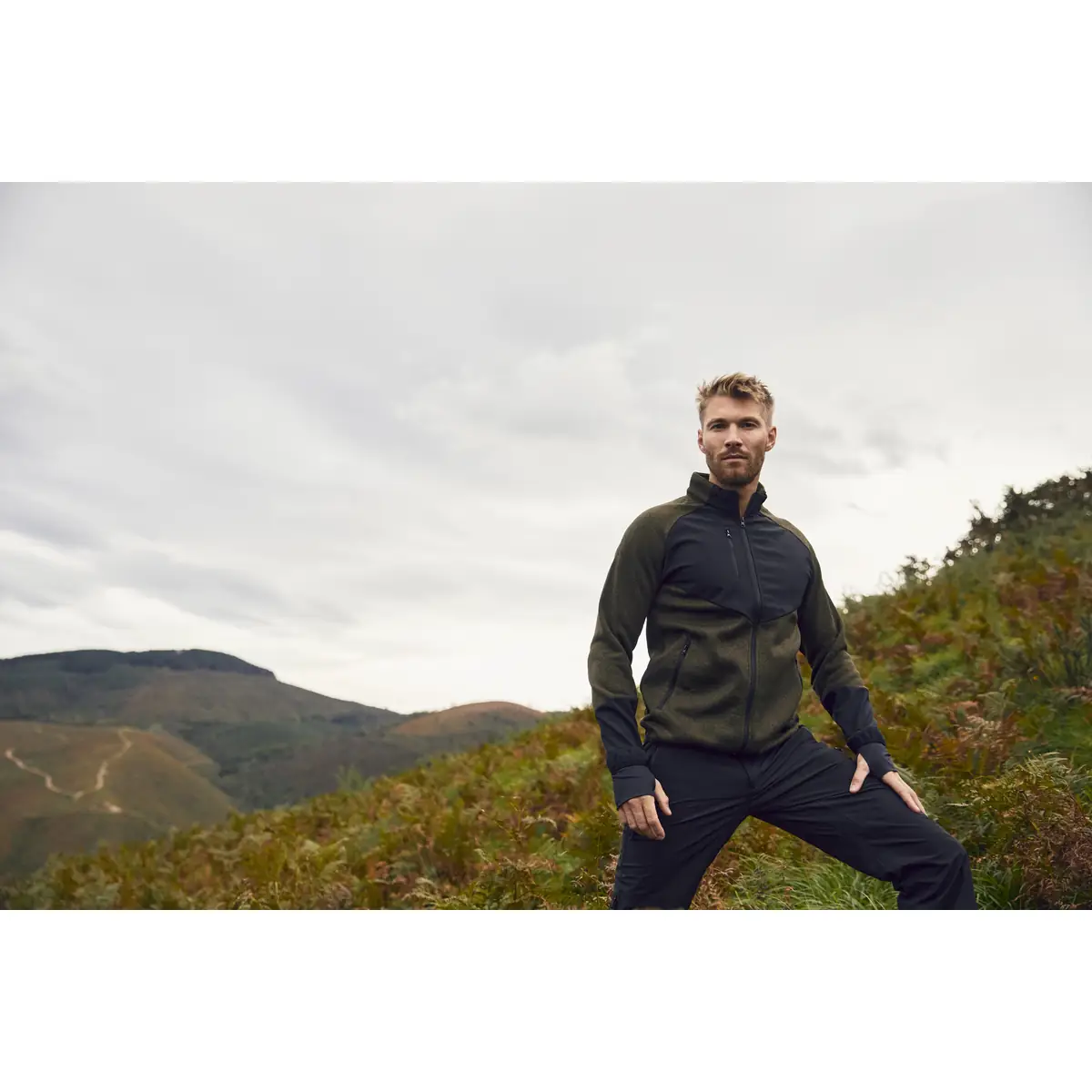Chaqueta polar hombre CLIQUE HAINES 023946 1 Chaqueta polar hombre CLIQUE HAINES 023946, con modelo