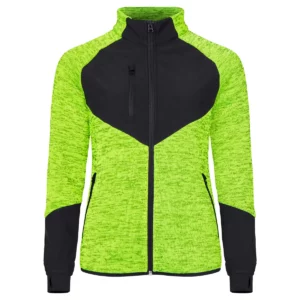 Chaqueta polar mujer CLIQUE HAINES WOMEN 023947, Amarillo visibilidad, vista frontal