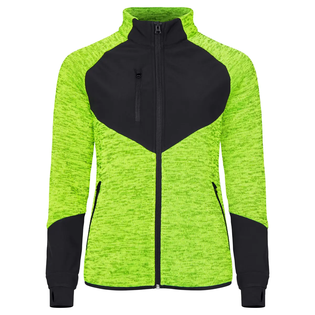 Chaqueta polar mujer CLIQUE HAINES WOMEN 023947 3 Chaqueta polar mujer CLIQUE HAINES WOMEN 023947, Amarillo visibilidad, vista frontal