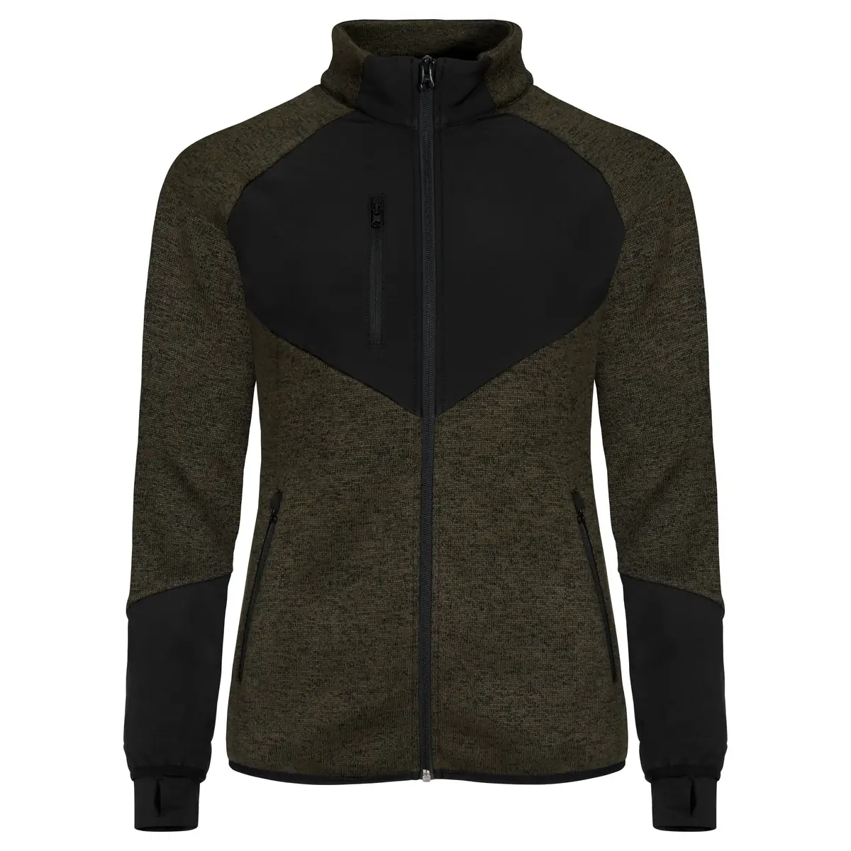 Chaqueta polar mujer CLIQUE HAINES WOMEN 023947 7 Chaqueta polar mujer CLIQUE HAINES WOMEN 023947, Fog green, vista frontal