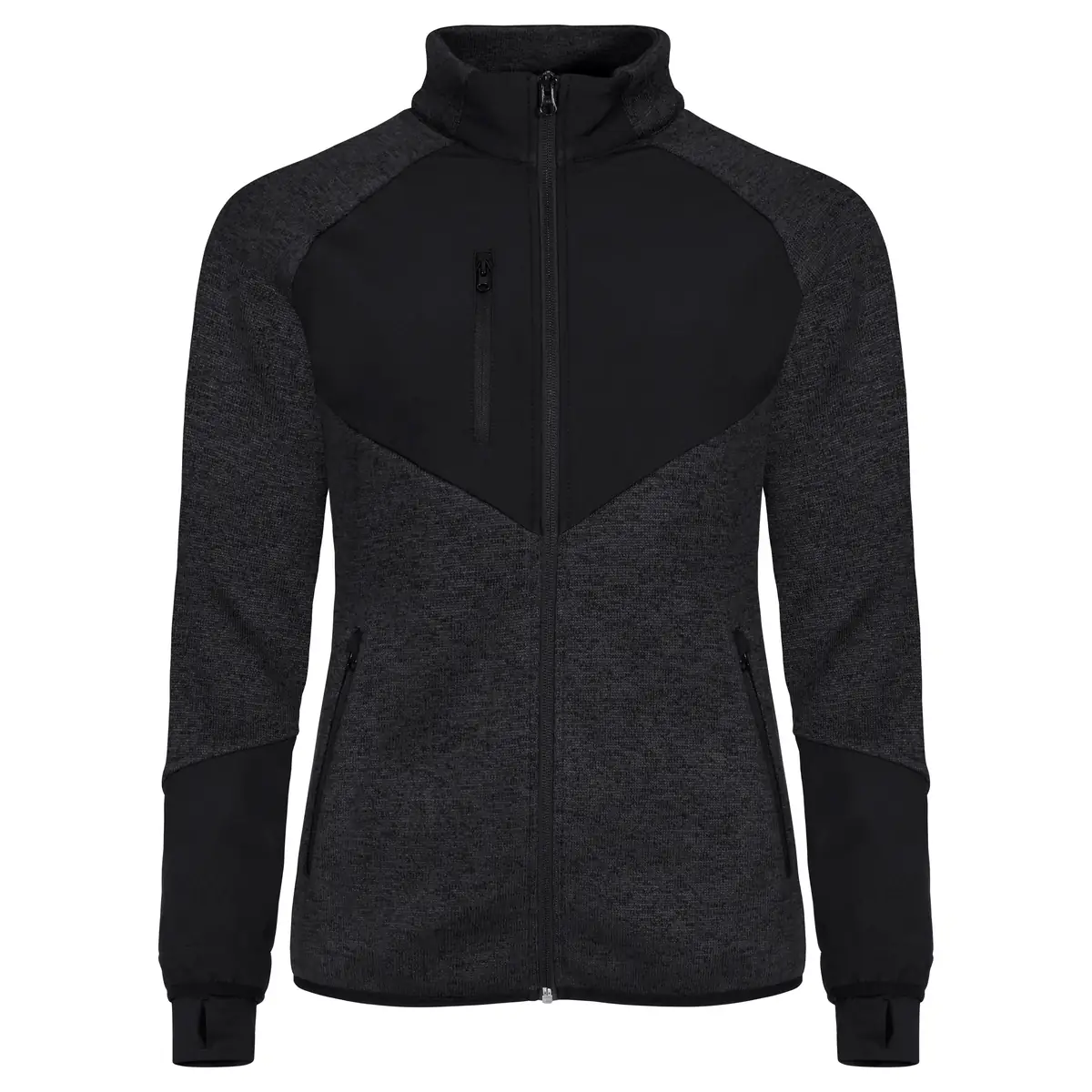 Chaqueta polar mujer CLIQUE HAINES WOMEN 023947 15 Chaqueta polar mujer CLIQUE HAINES WOMEN 023947, Black, vista frontal