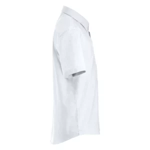 Camisa de manga corta Clique Cambridge 027310, Blanco, lateral derecho